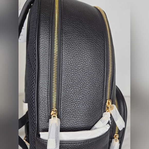 NWT Coach Black Leather Court Backpack In Large - Picture 6 of 16